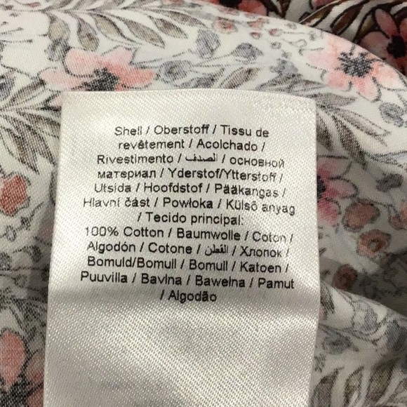 Nwt Martinique pink floral button front shirt small - Picture 9 of 10